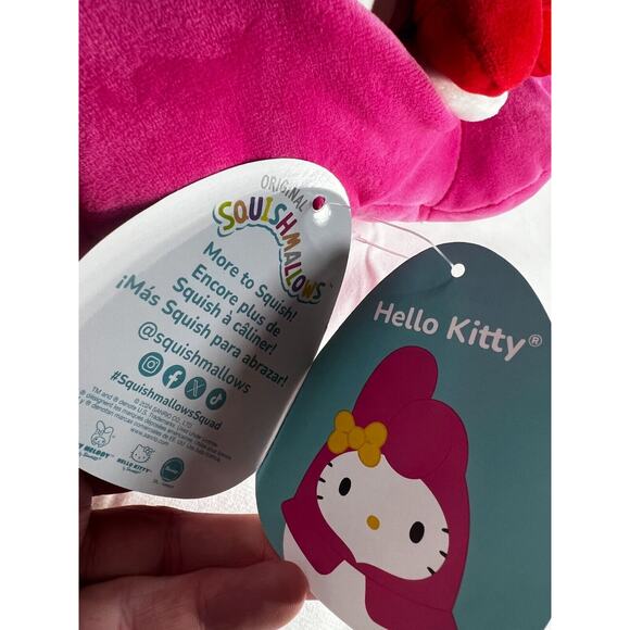 New Squishmallows Hello Kitty 10" My Melody Plush Toy 2024 Original Sanrio Pink - Picture 8 of 14